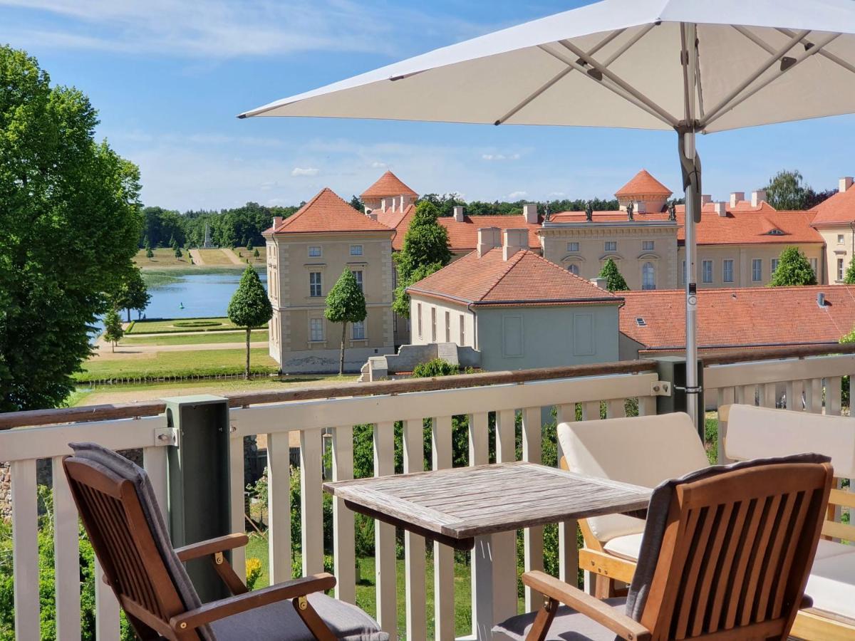 Loggiahaus Am Schloss, 5 Ferienwohnungen, Teils Mit Schloss- Und Seeblick Райнсберг Экстерьер фото